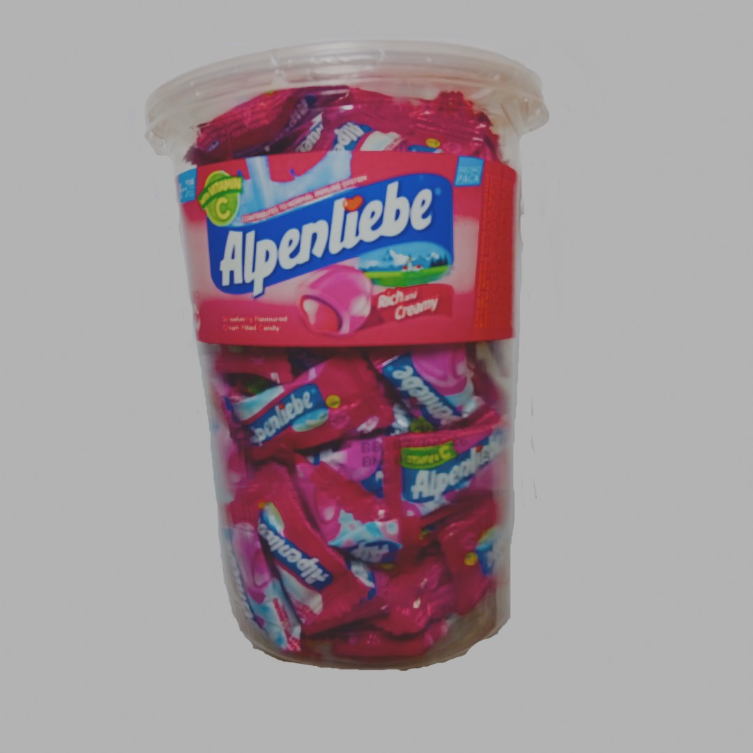 Alpenliebe Gold Strawberry & Cream Candy Jar – Rich & Milky