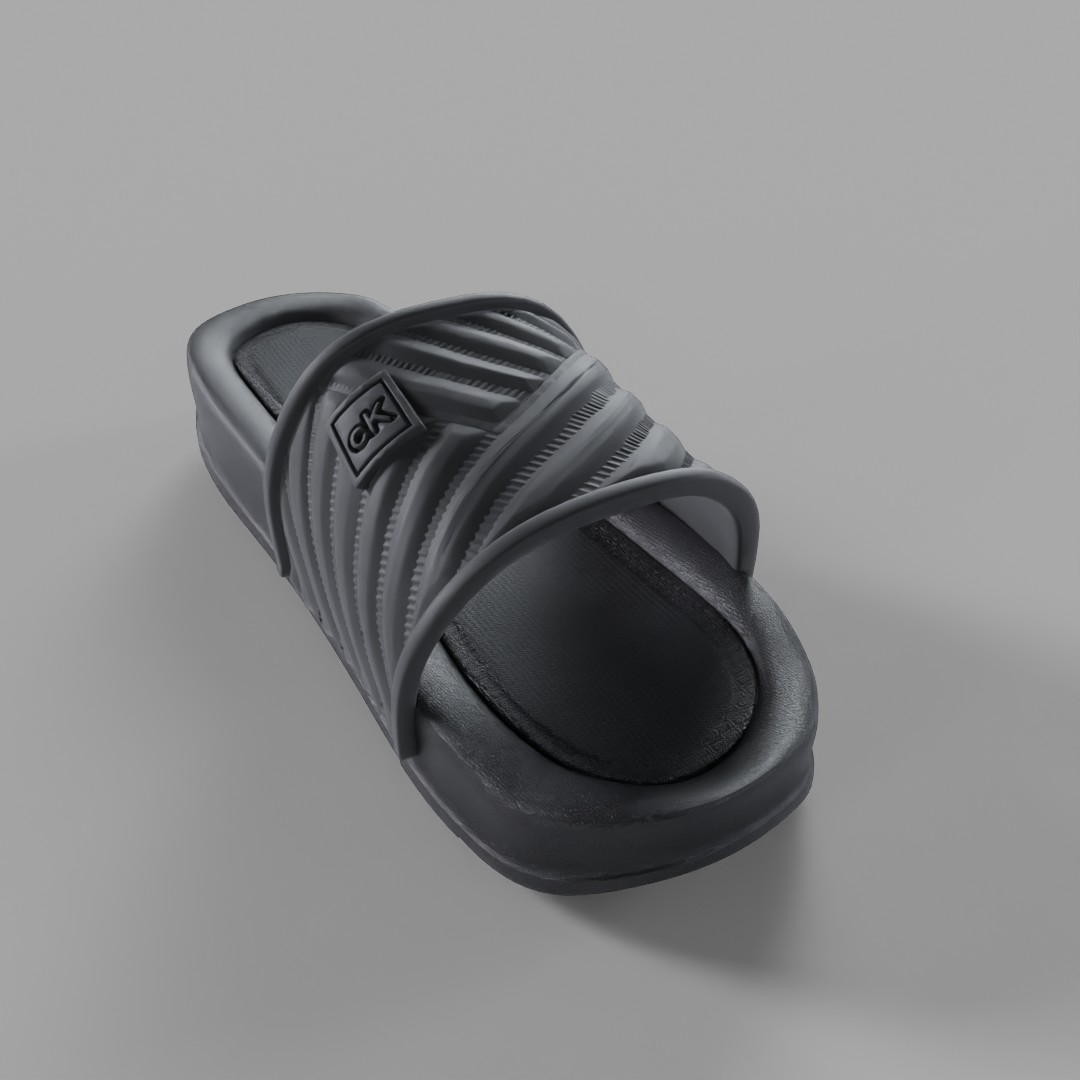 Calvin Klein Multi-Strap Platform Slides