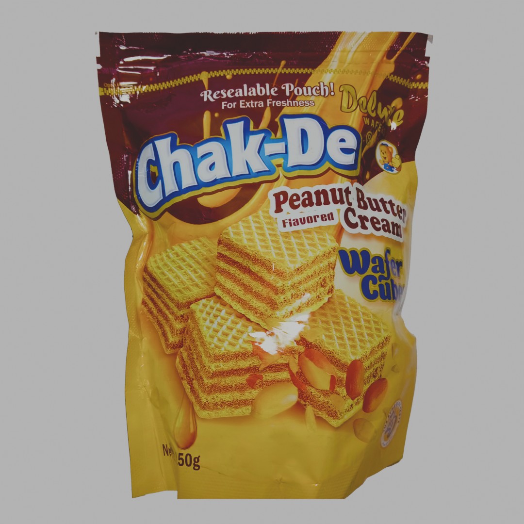 Chak-De Peanut Butter Cream Wafer Cubes (150g Resealable Pouch)