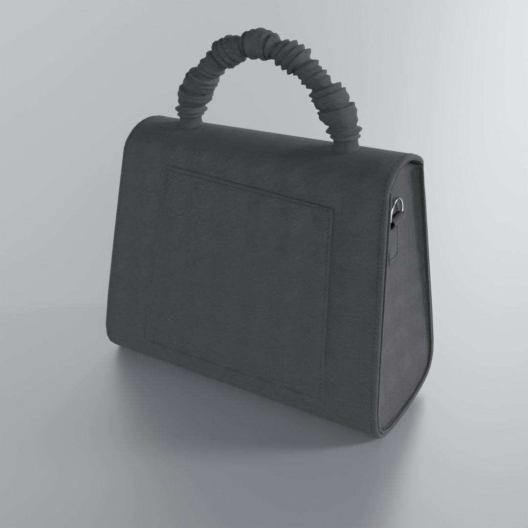 Elegant Ruched-Handle Handbag