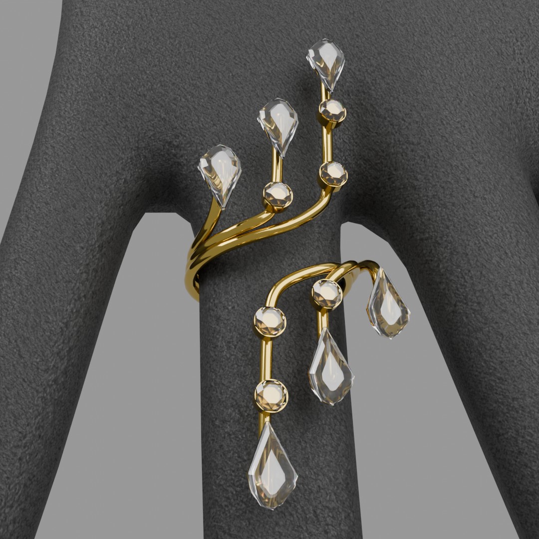 The Gilded Vine Ring