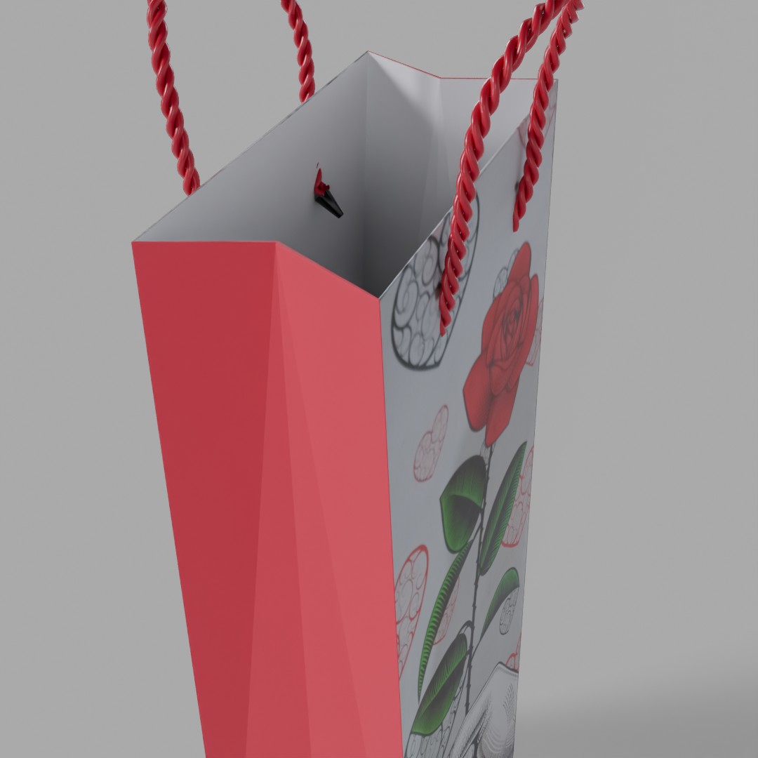 Romantic Rose Gift Bag