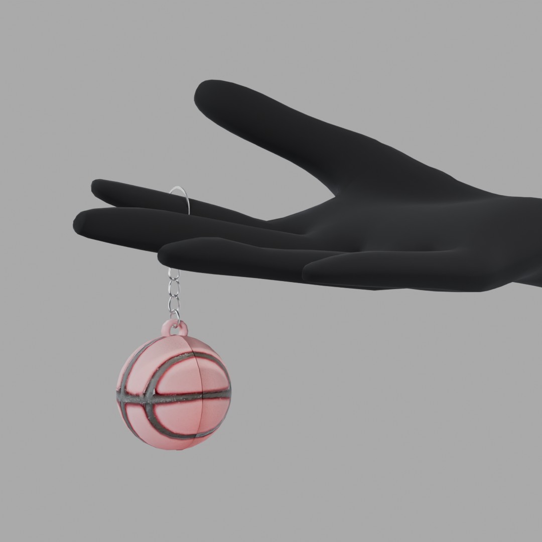 Courtside Glam Keychain