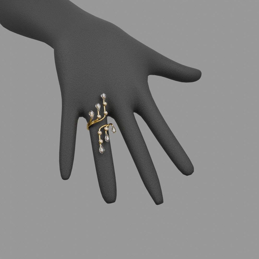 The Gilded Vine Ring