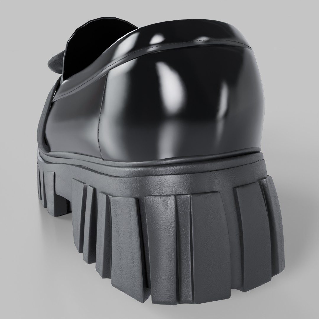 Noir Bow Chunk Loafer