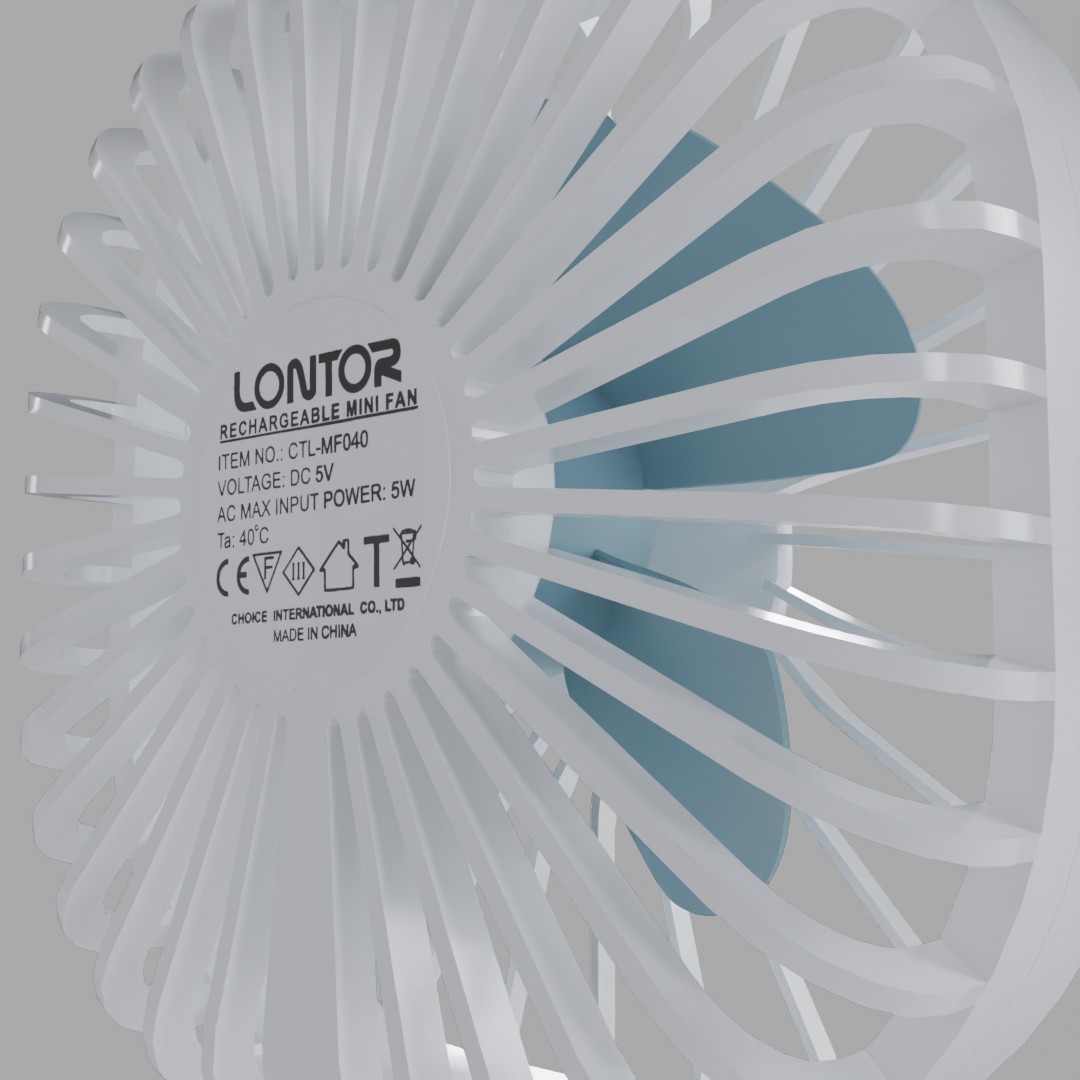 LONTOR Mini Rechargable Fan