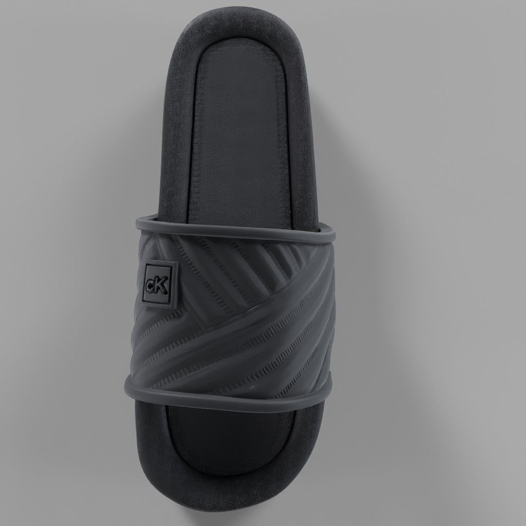 Calvin Klein Multi-Strap Platform Slides