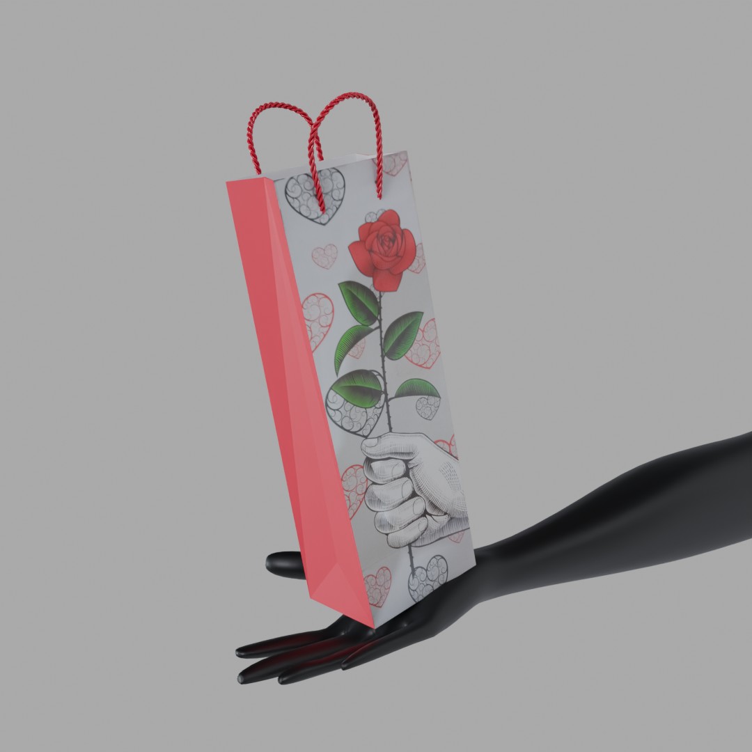 Romantic Rose Gift Bag