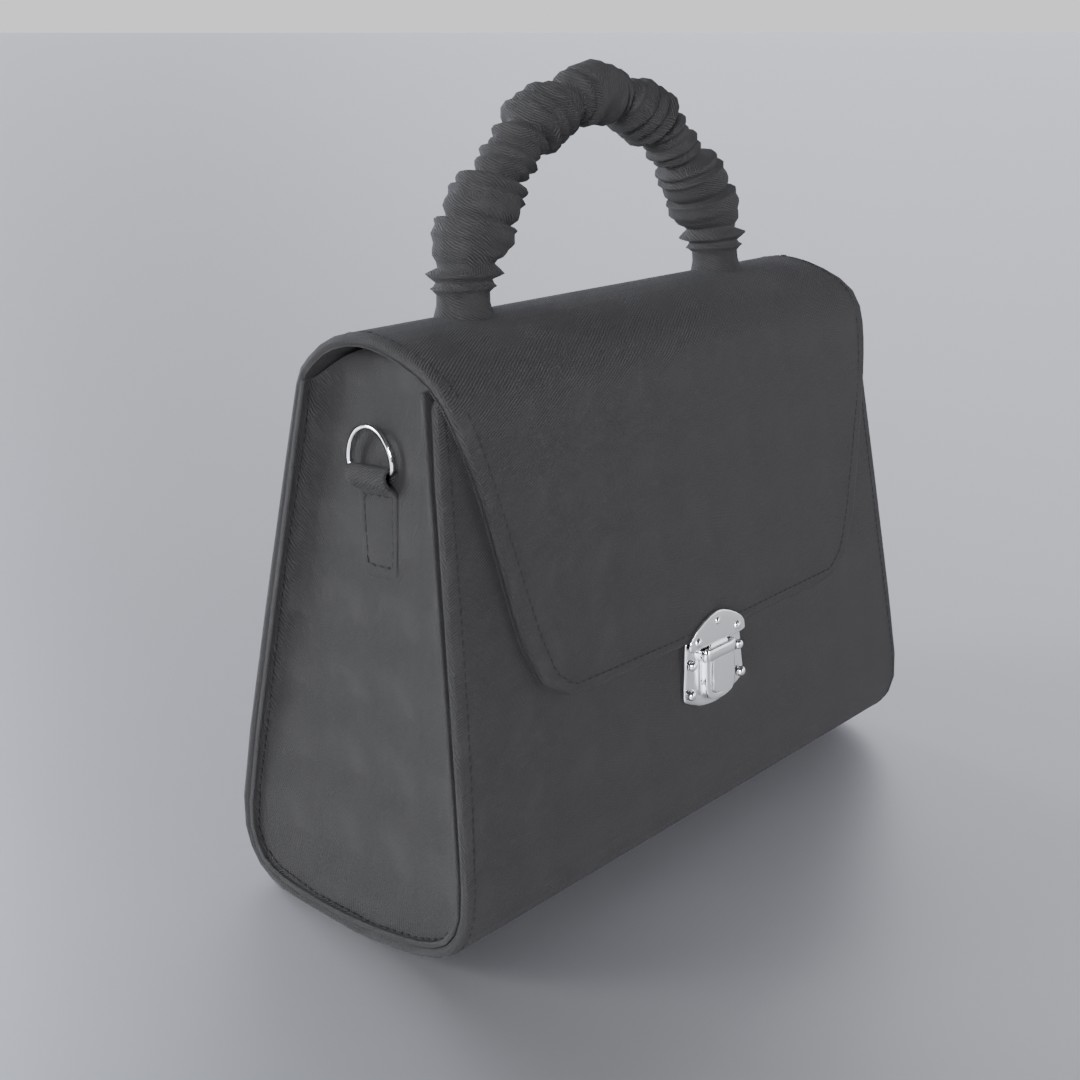 Elegant Ruched-Handle Handbag